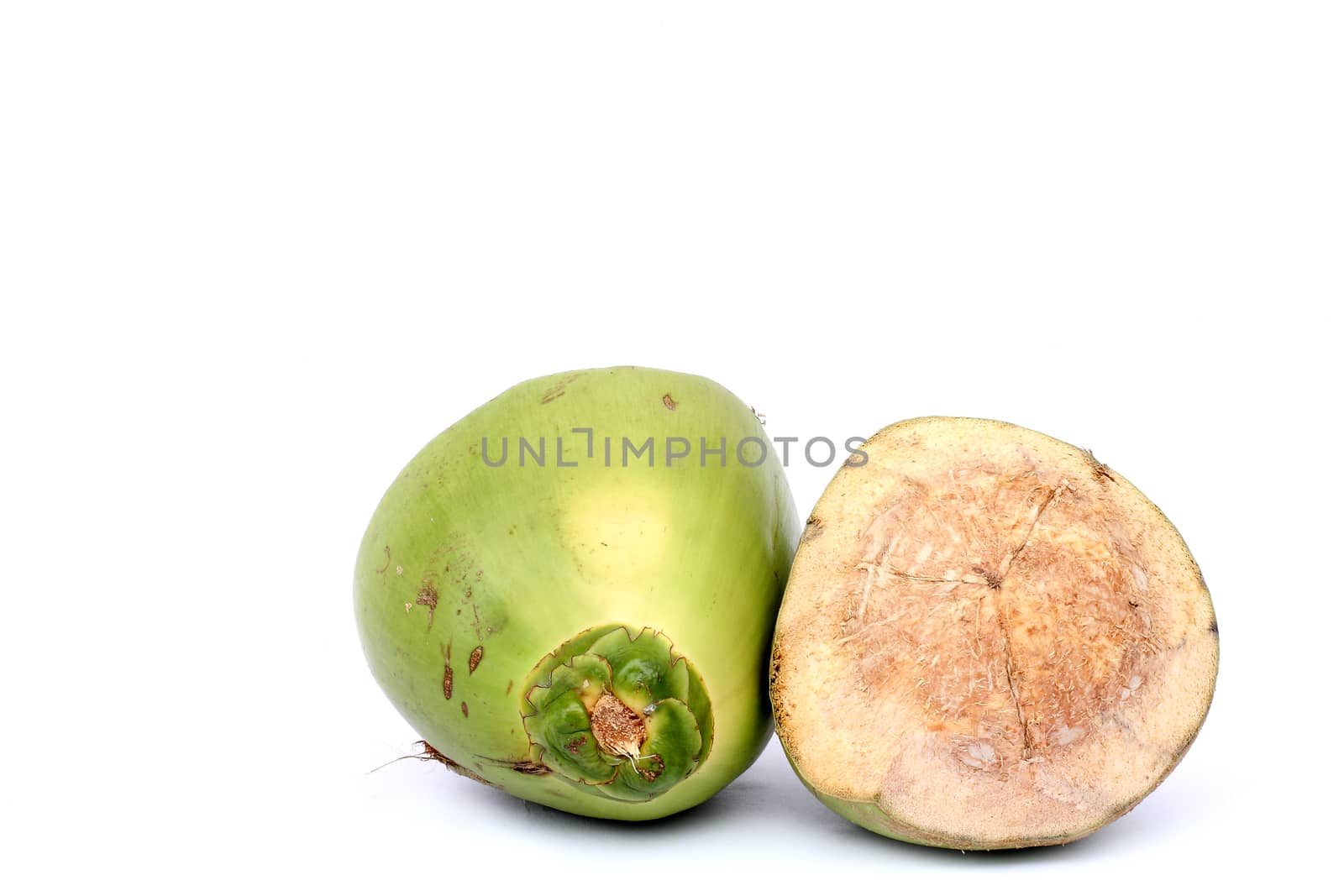 Coconuts, isolated on white