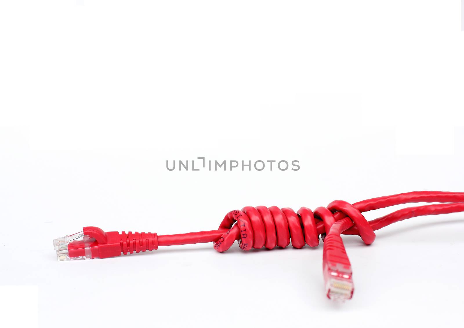 USB cable isolated on white background by myrainjom01