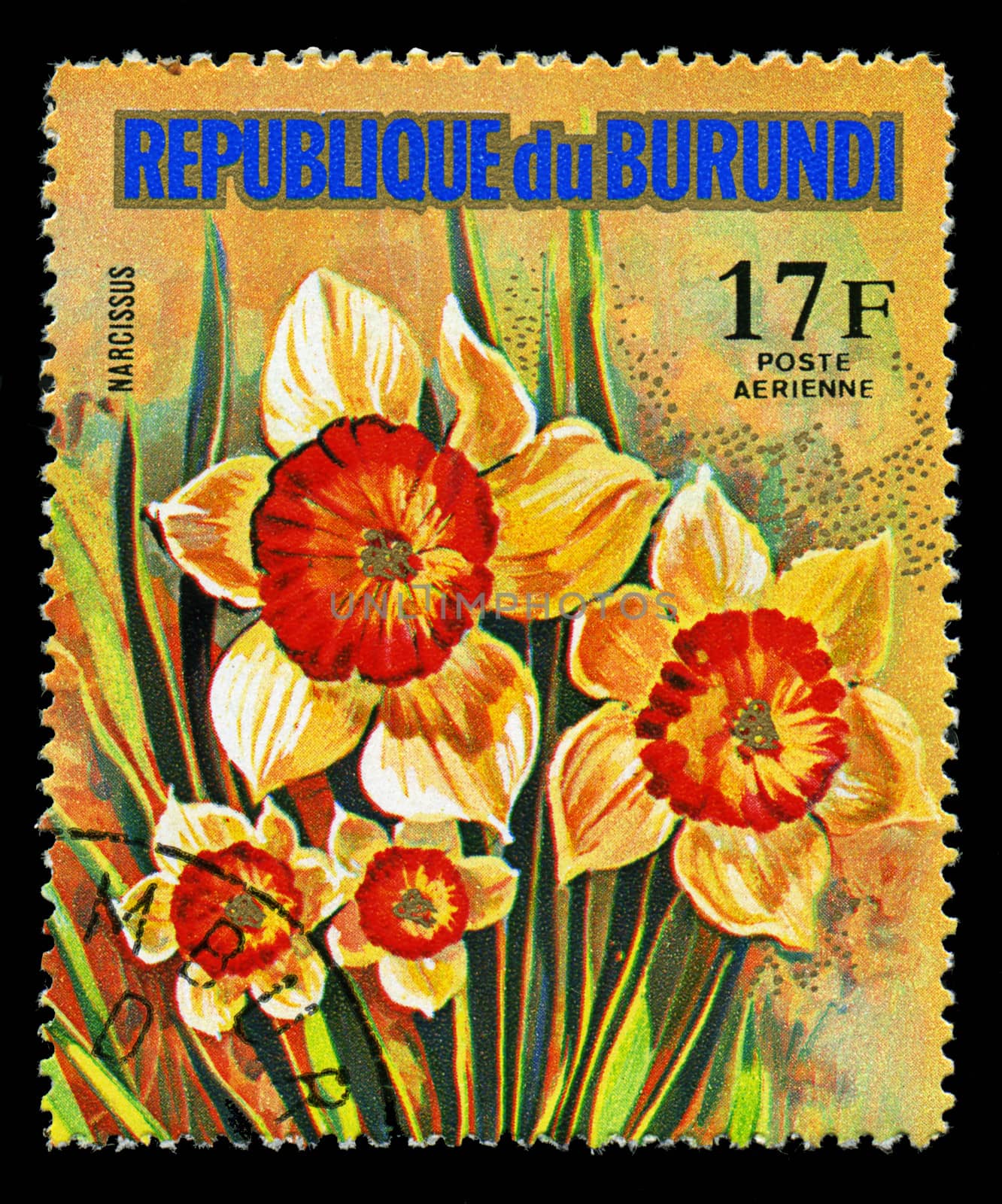 REPUBLIC OF BURUNDI - CIRCA 1974: A stamp printed in Republic of by Zhukow