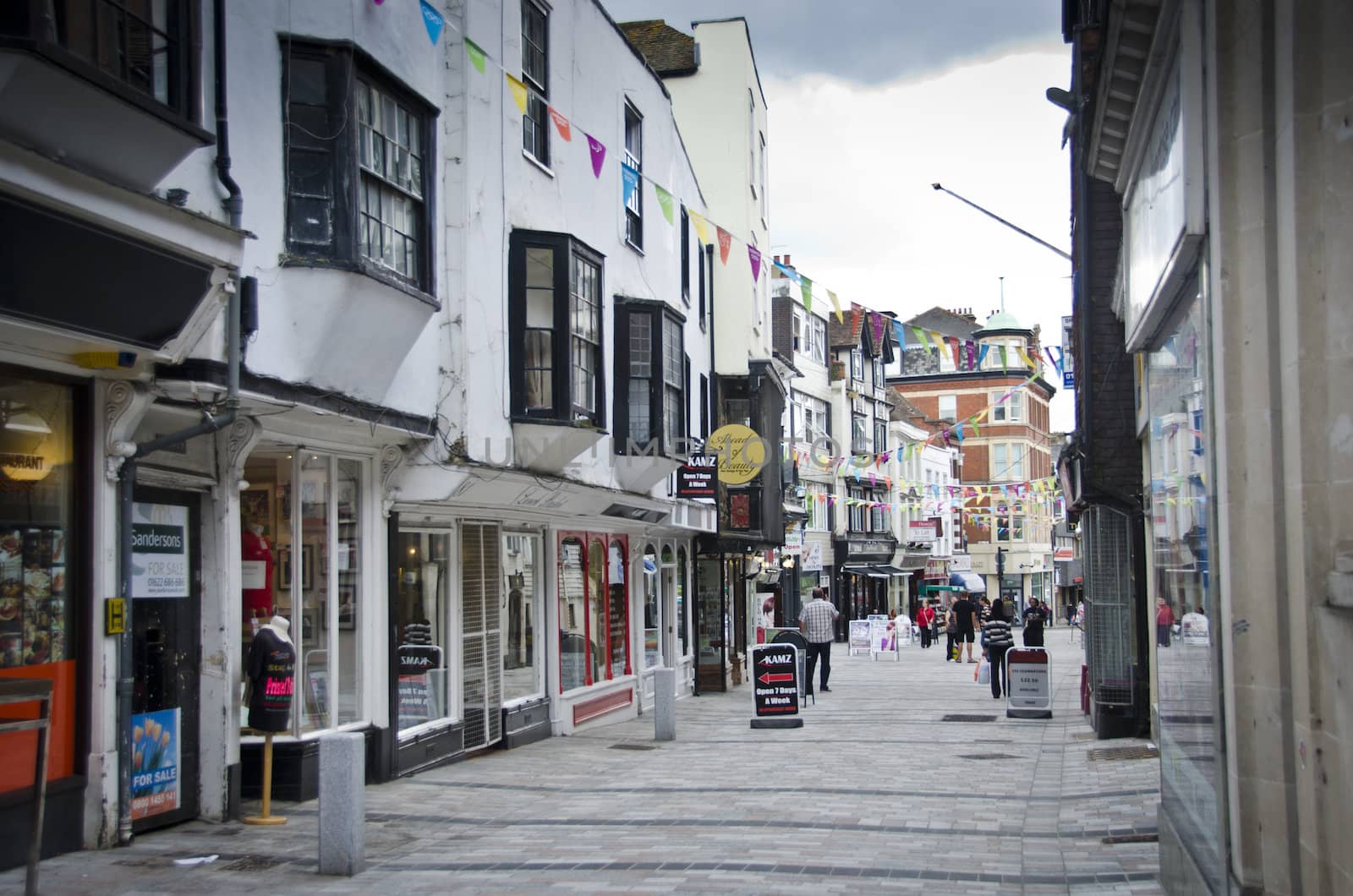 Middle Row in the county town of Kent, Maidstone