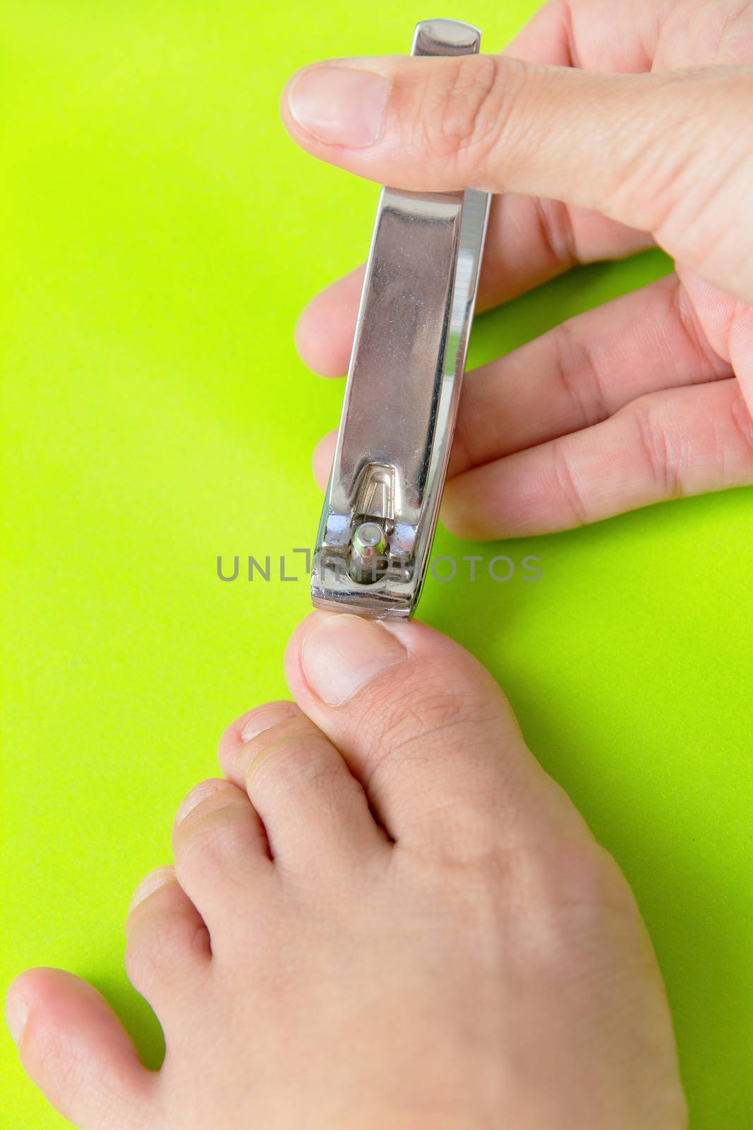cutting your toenails concept by ponsulak