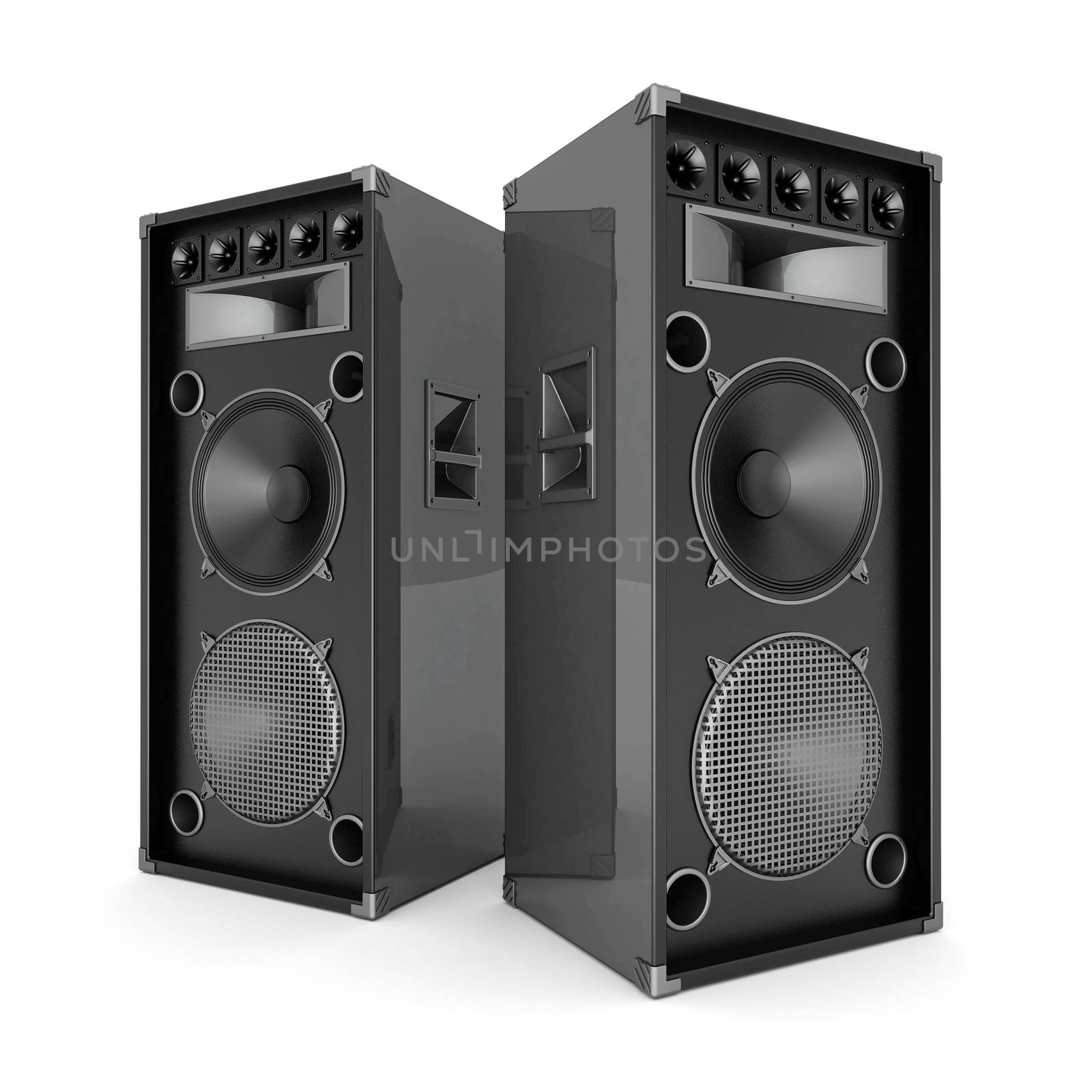 music speaker isolated on white background