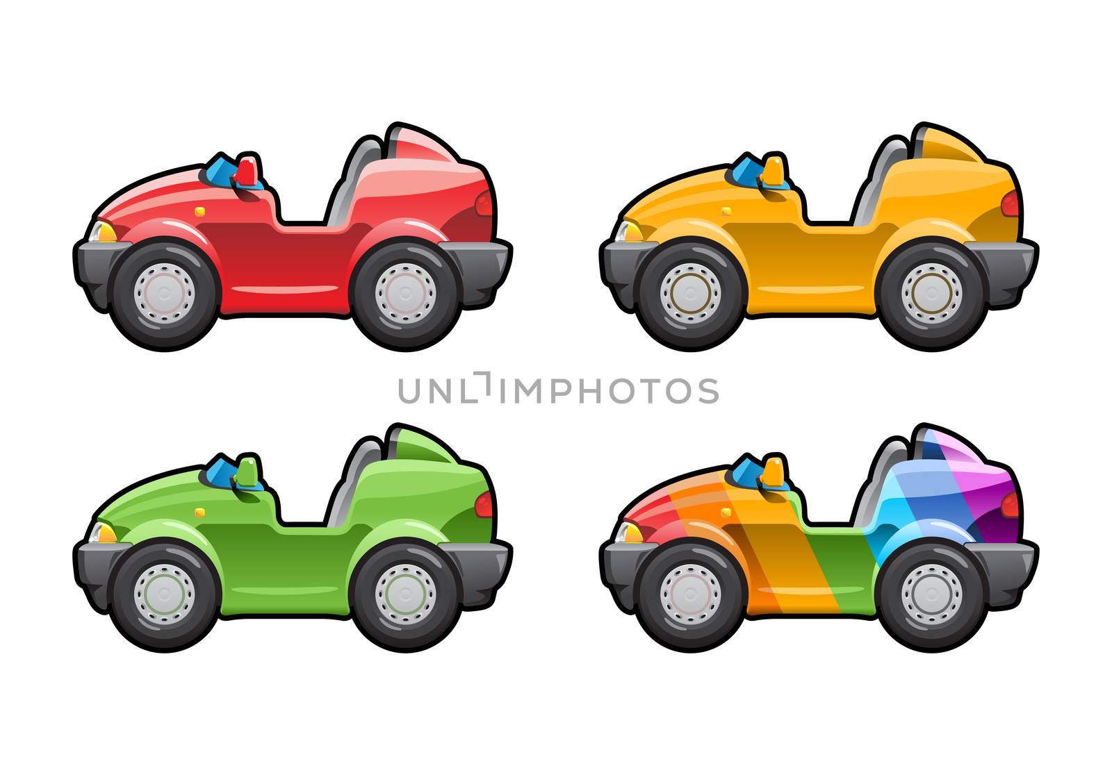 Roadster (barchetta) . part of my collections  of Car body style. Simple gradients only - no gradient mesh