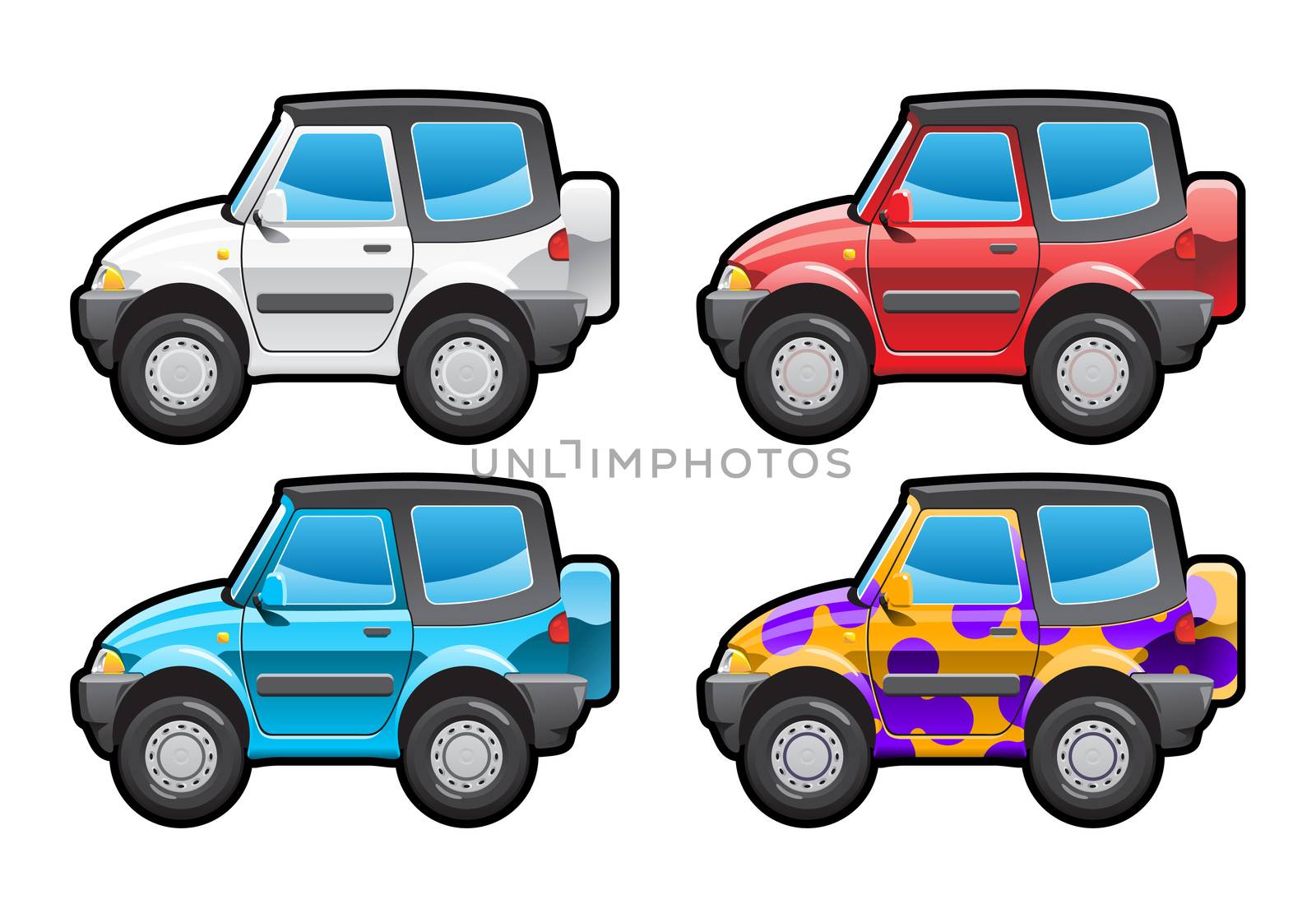 crossover - part of my collections  of Car body style. Simple gradients only - no gradient mesh.