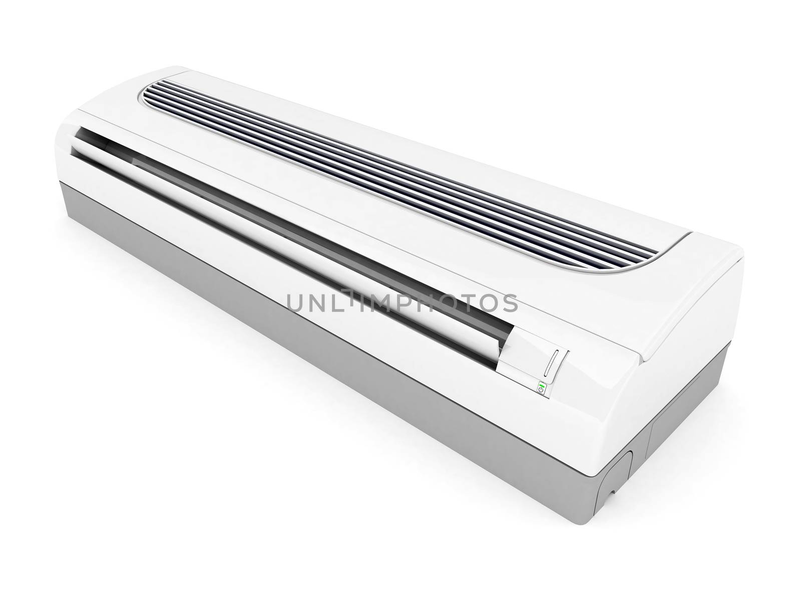 Image of modern air conditioner isolated on a white background