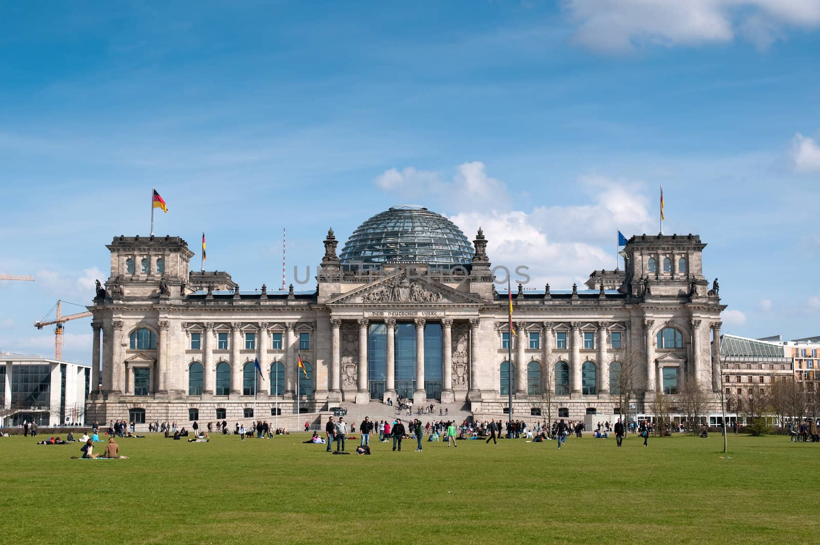 BERLIN, GERMANY - April, 14: The Reichstag building in Berlin, Germany