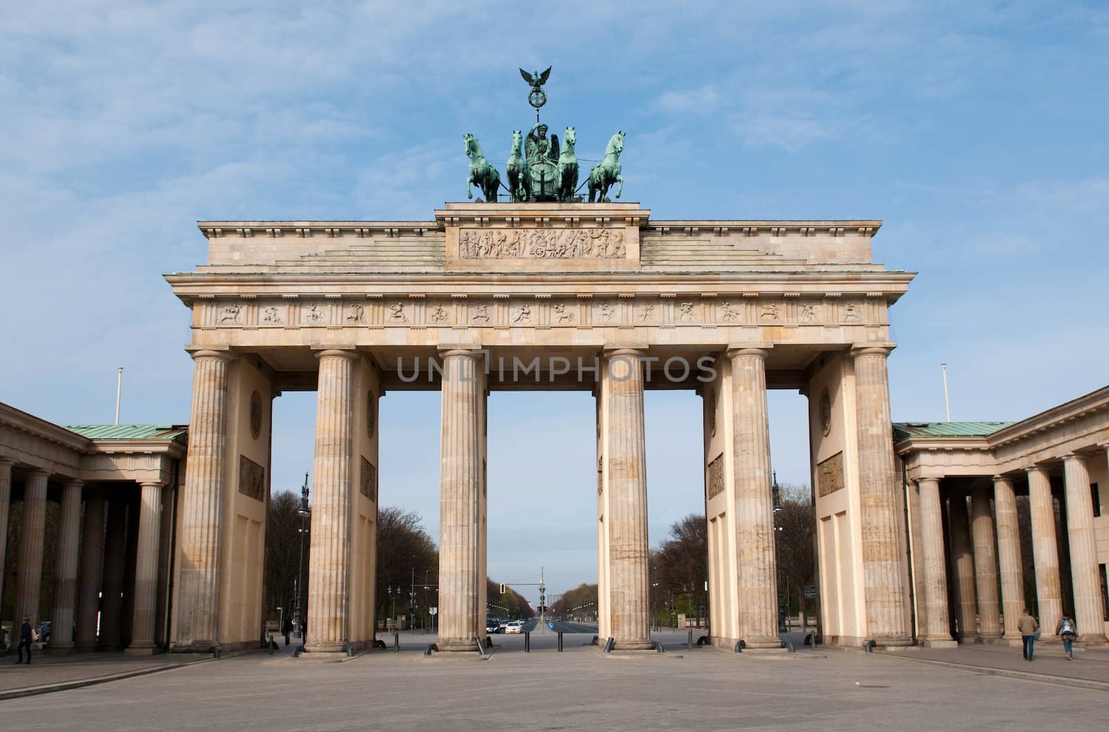 The Brandenburger Tor (Brandenburg Gate) is the ancient gateway to Berlin, Germany