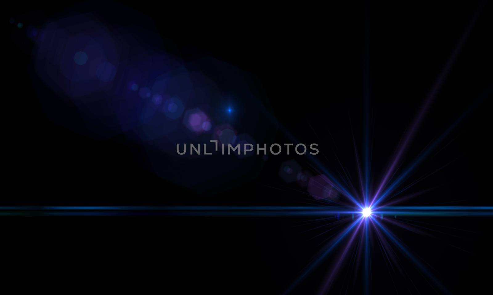 Lens flare effect in  space made with ae cs5