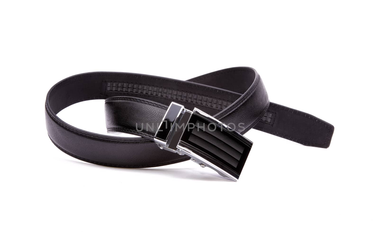 Man's fashion belt isolated on a white background