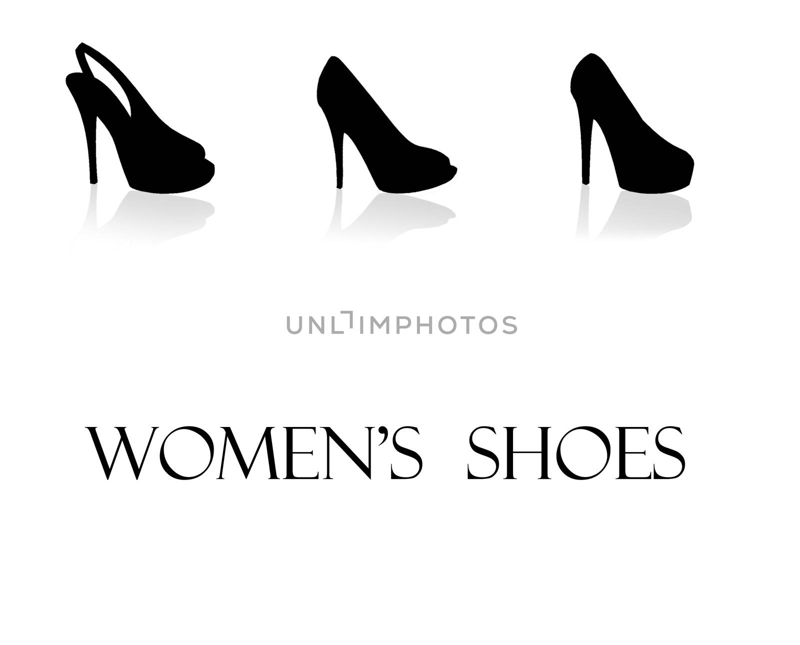 Set of beautiful modern woman shoes by Dddaca