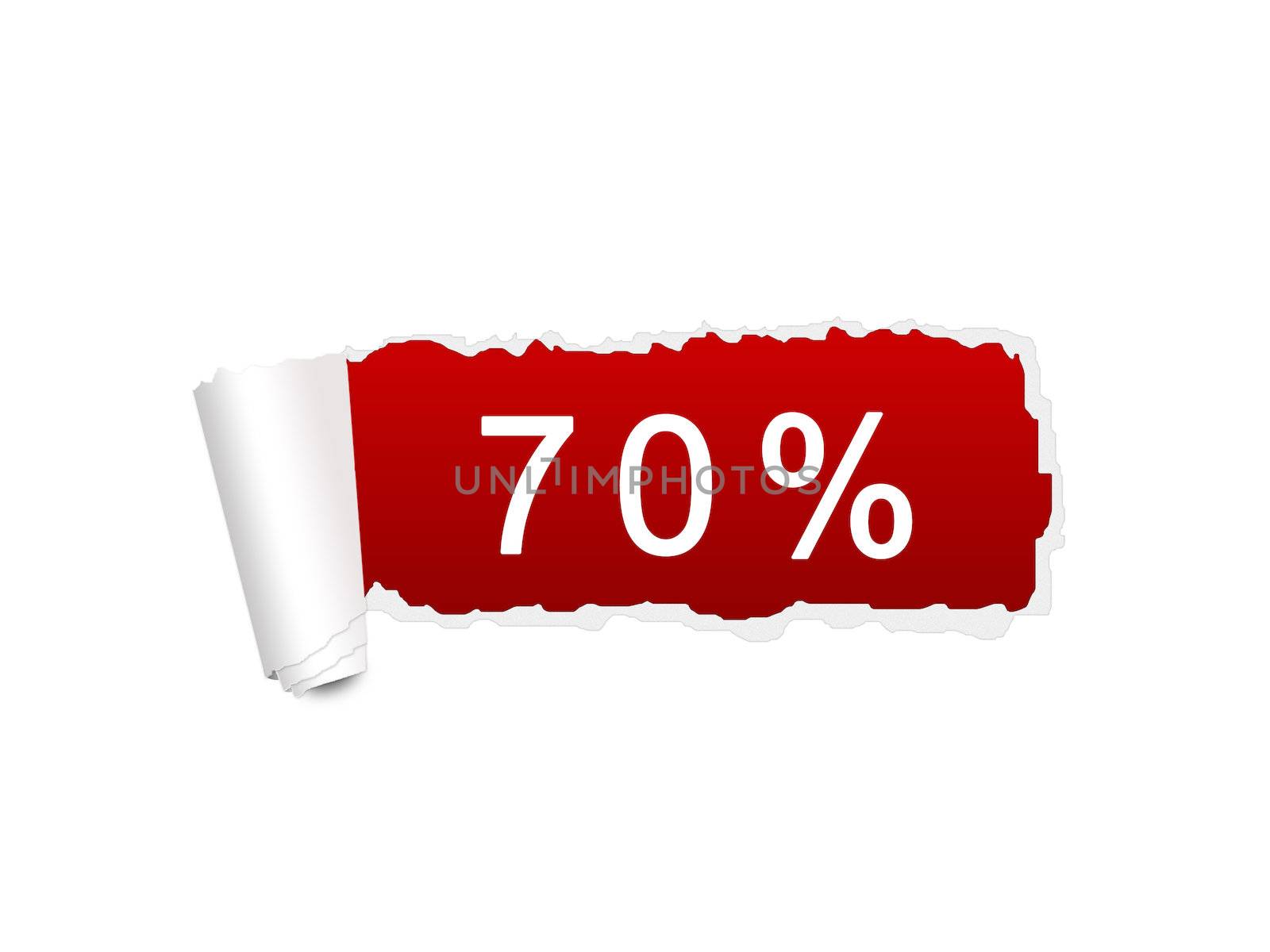 70 % discount sale on the ripped paper background