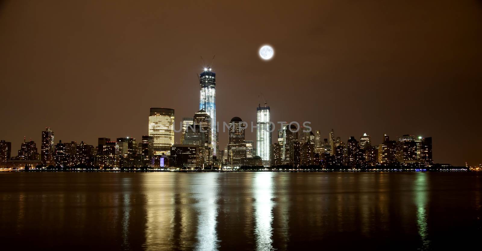 The Freedom Tower under construction at Lower Manhattan by gary718