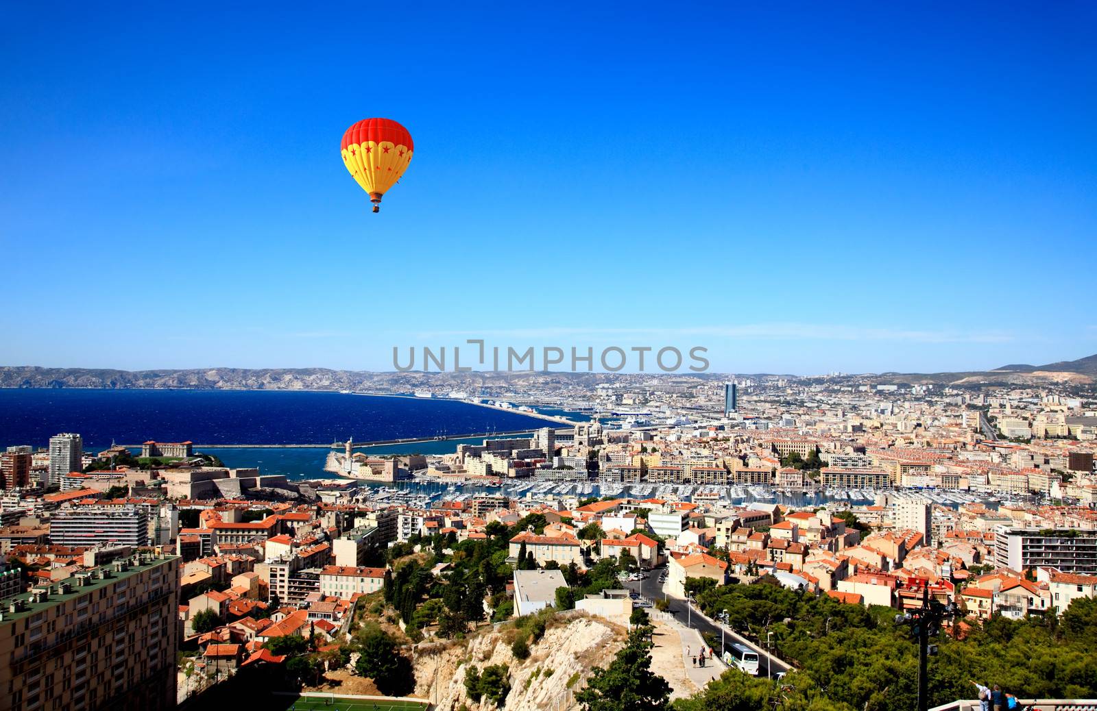 Aerial view of Marseille City by gary718