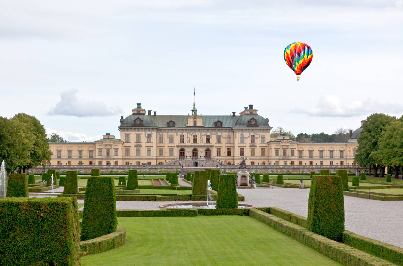 Drottningholms Palace in the Stockholm city, Sweden 
