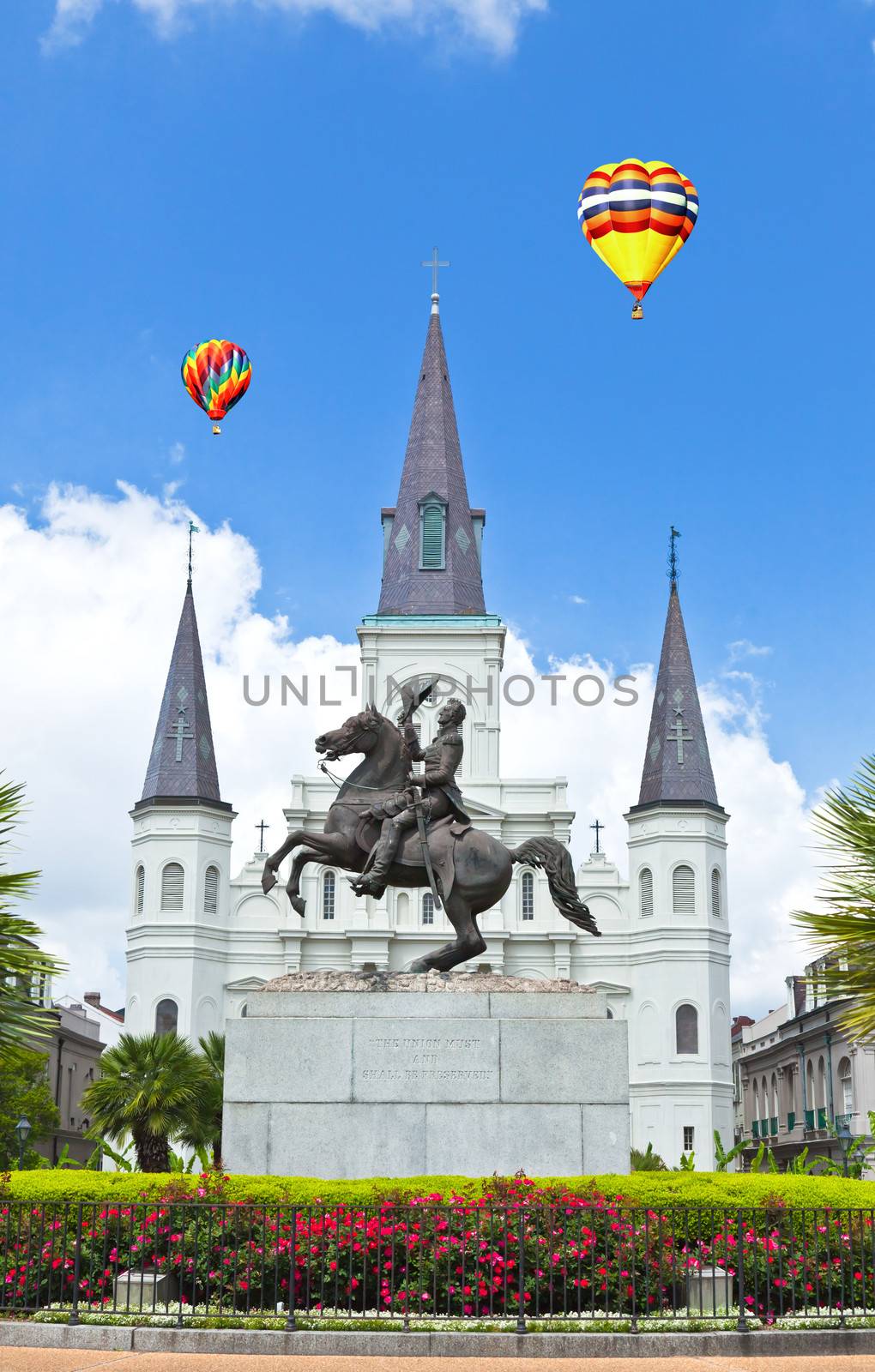 Saint Louis Cathedral and Jackson Square by gary718