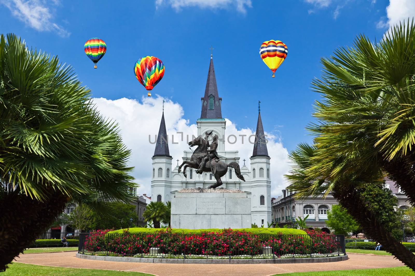 Saint Louis Cathedral and Jackson Square by gary718