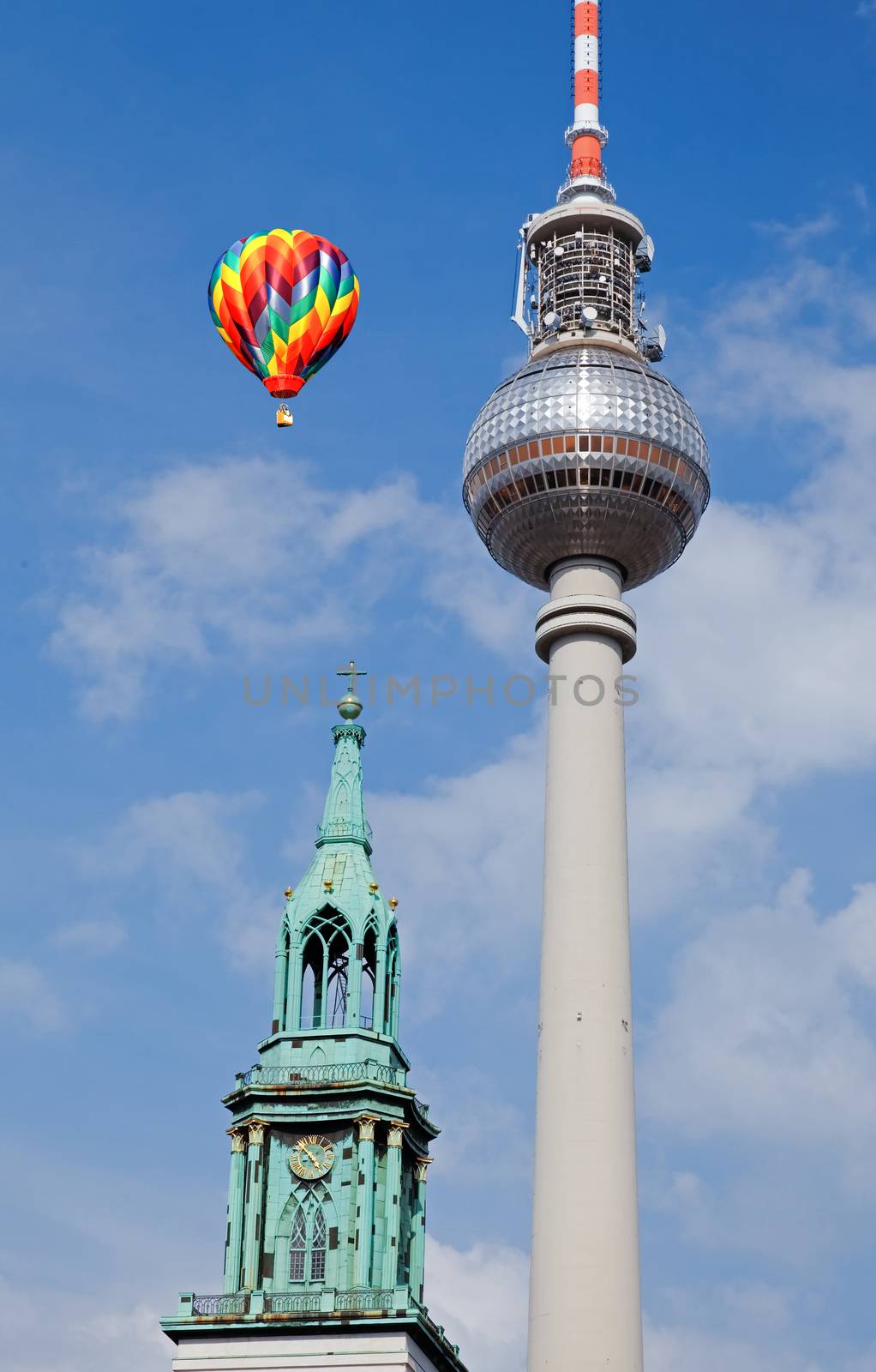 Berlin tv tower -  fernsehturm in Berlin Germany