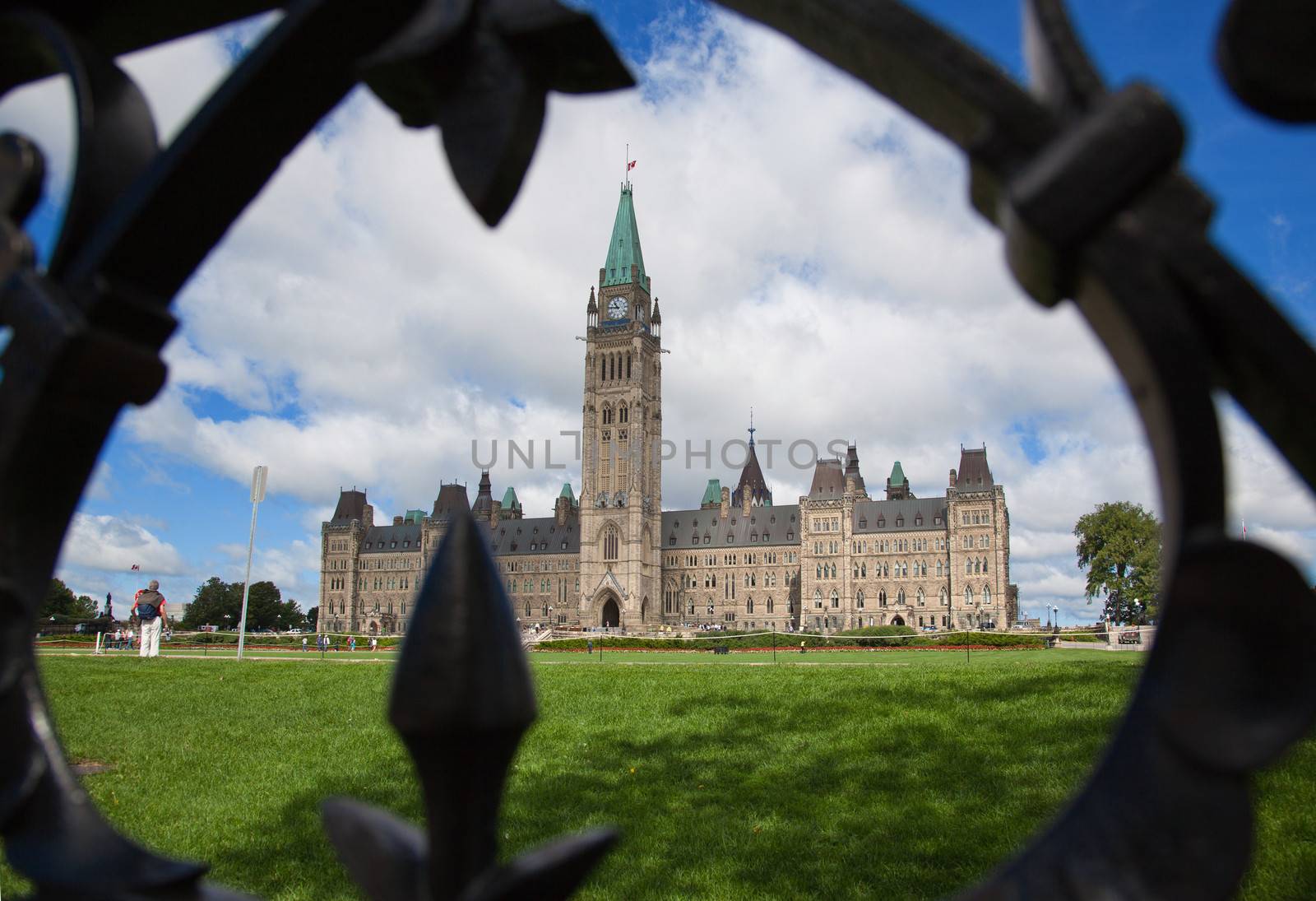 The famous Parliament Buildings in Ottawa, Canada
