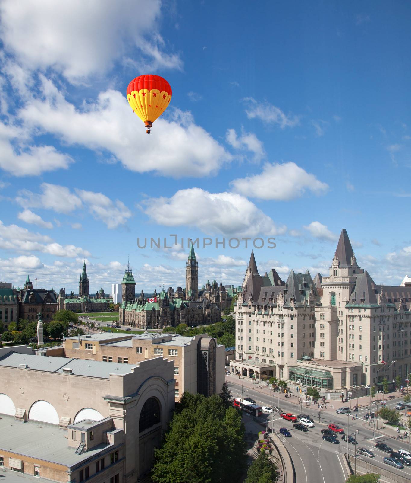 The famous Parliament Buildings in Ottawa, Canada