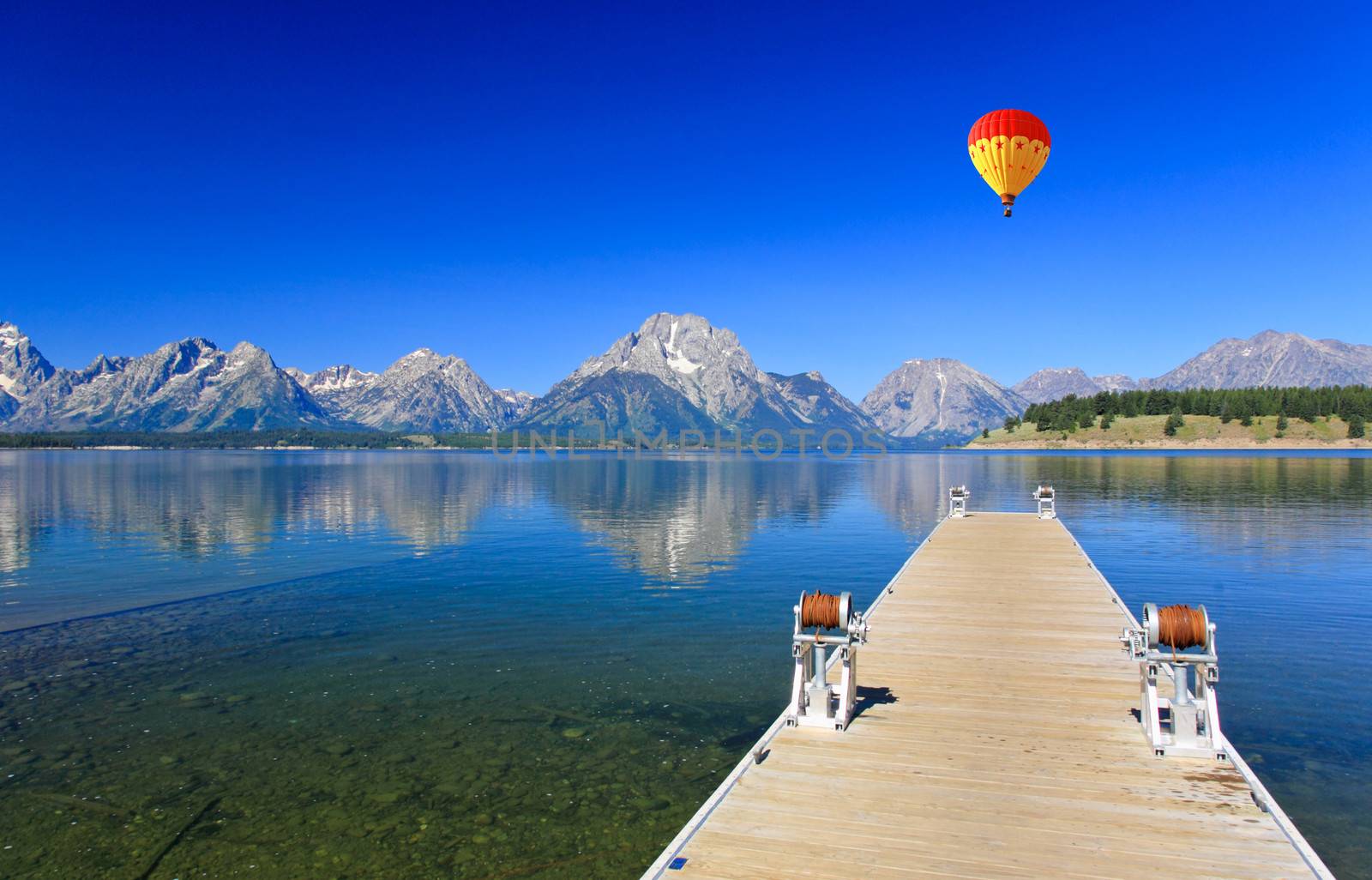 The Jackson Lake in Grand Teton National Park