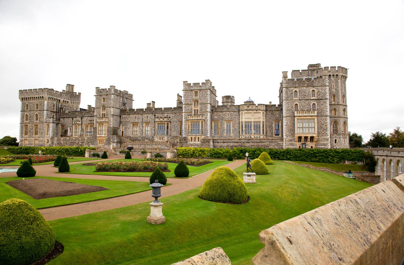 Historic Windsor Castle in the Berkshire in Southern England