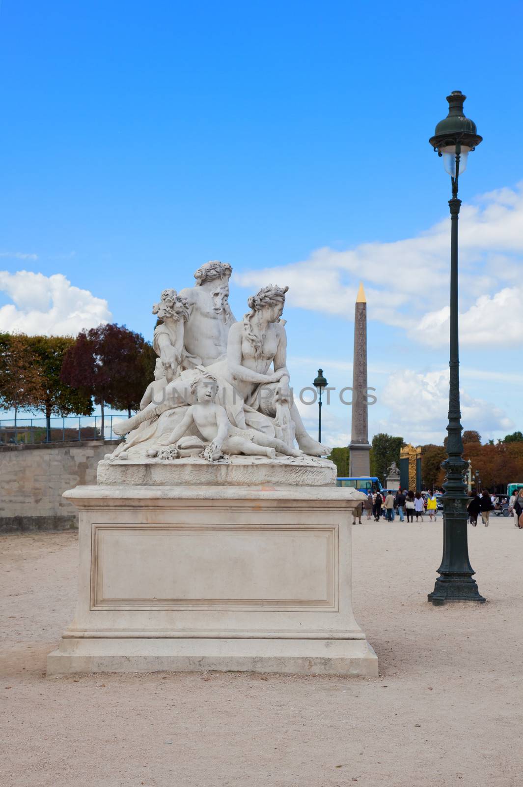 Paris - Statue from Tuileries garden near Louvre