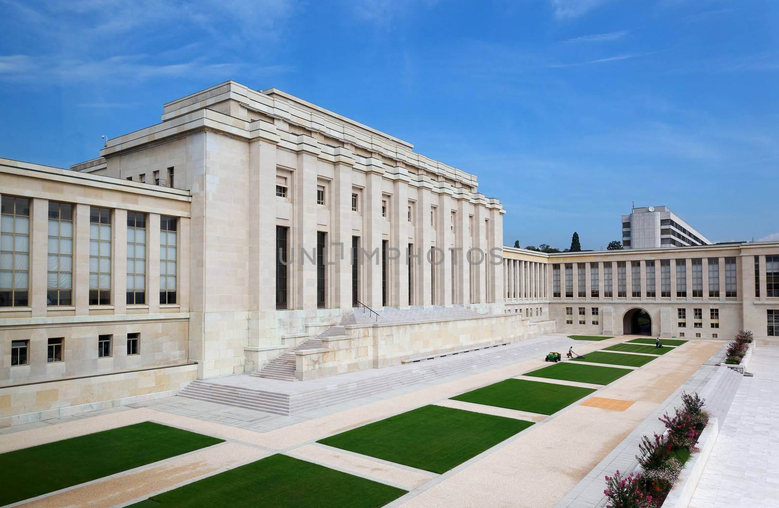 United nations organizations building in Geneva