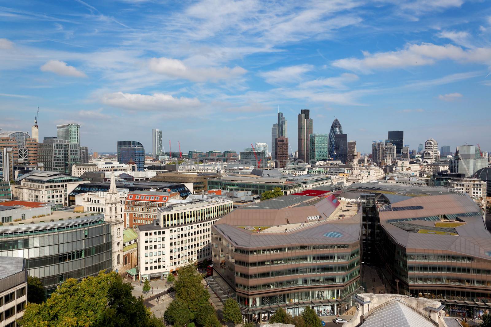 London city view from the top of St. Paul Cathedral by gary718