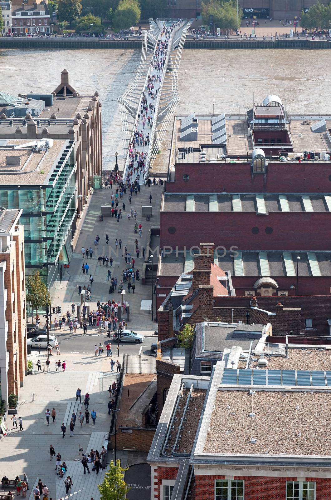 London city view from the top of St. Paul Cathedral by gary718