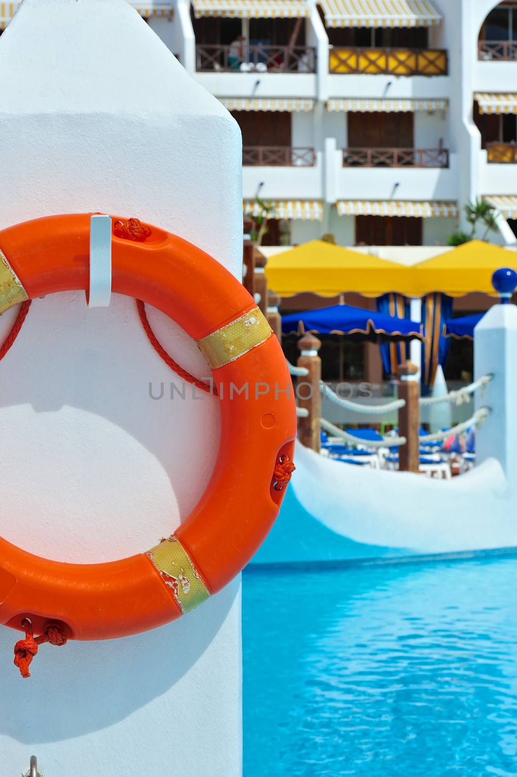 Life buoy - Safety equipment at the swimming-pool