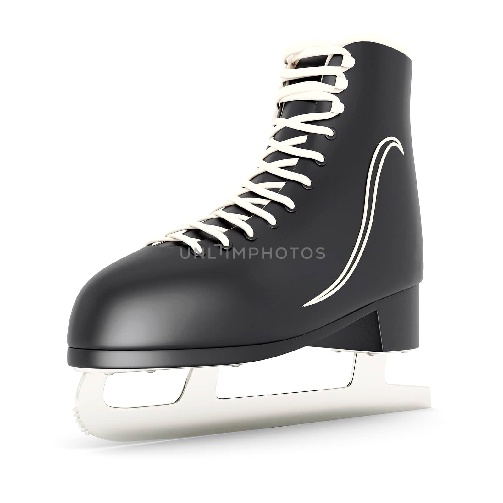 skates for figure skating on a white background