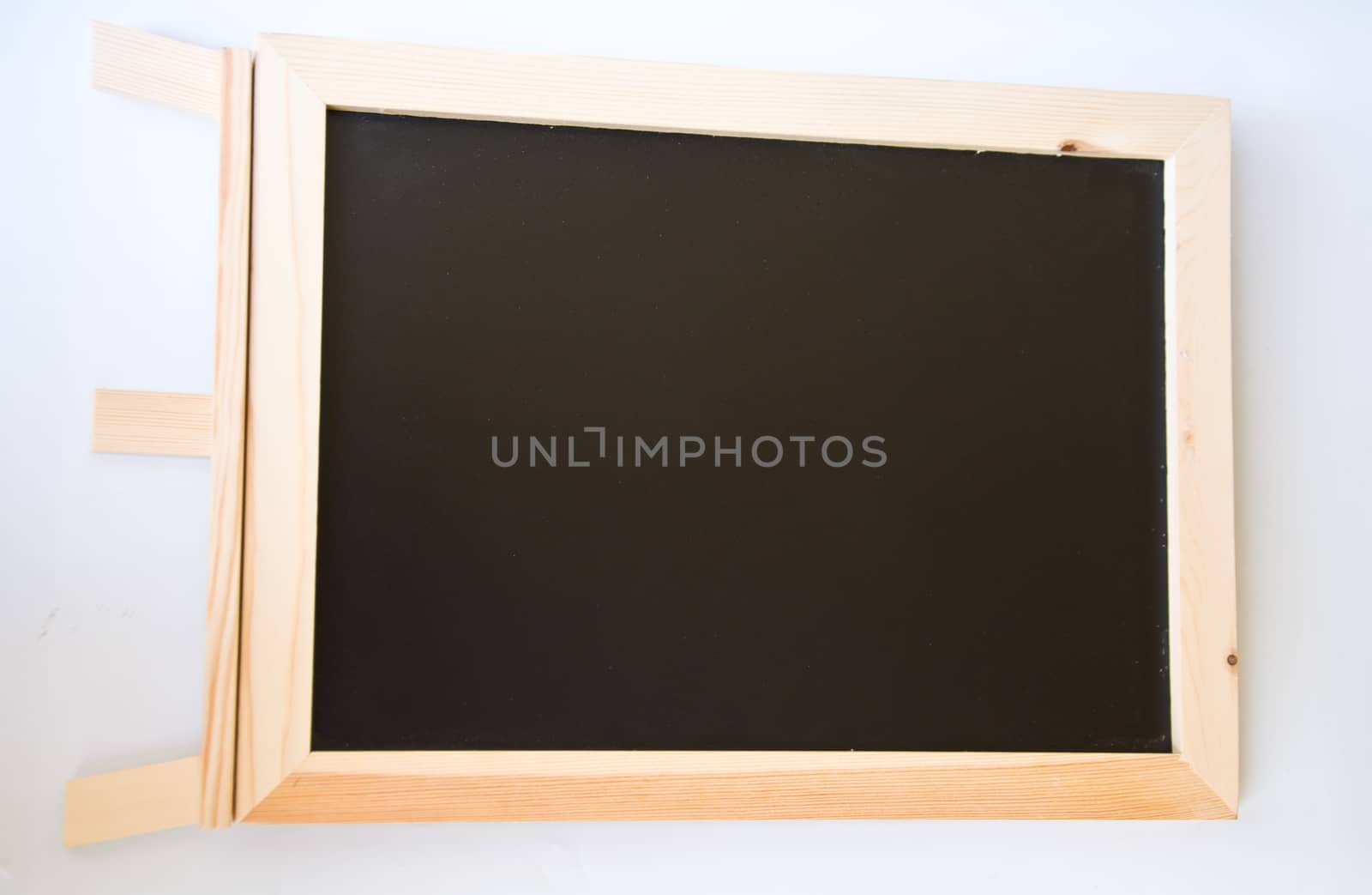 blackboard from wood on white background