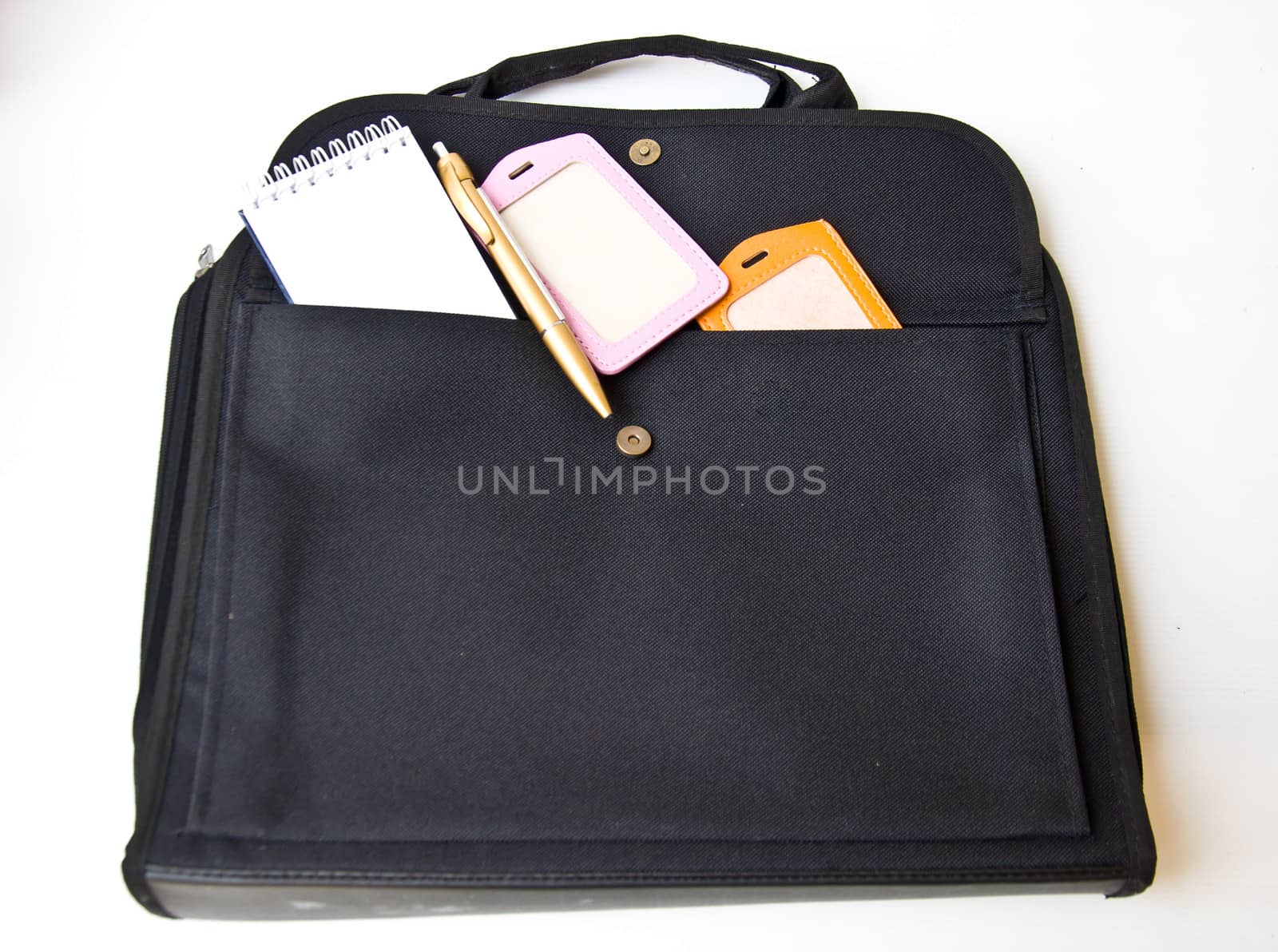 business bag and note for travel