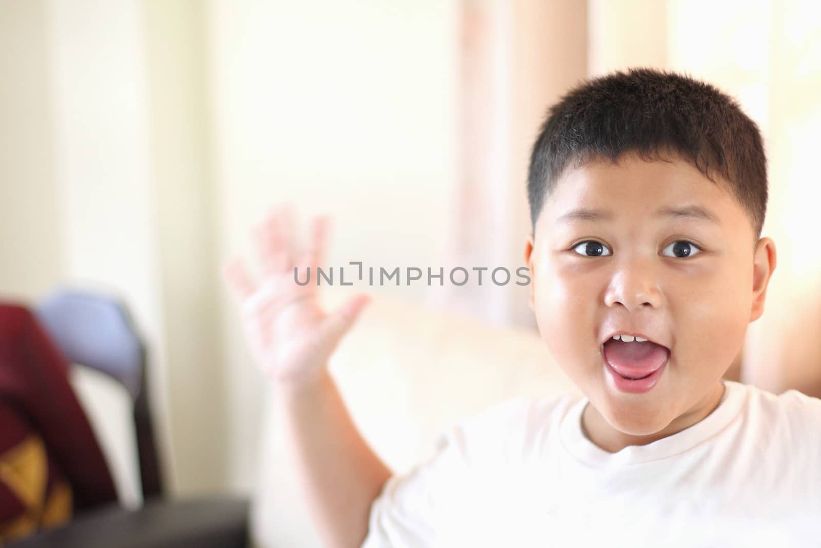 portrait of cute boy.child happy by myrainjom01