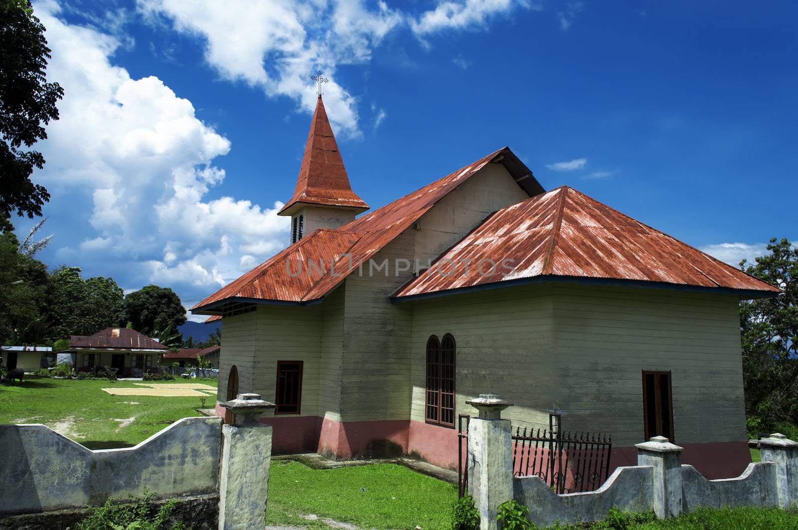 Protestant Church Lumban Lintong, Samosir Island. by GNNick