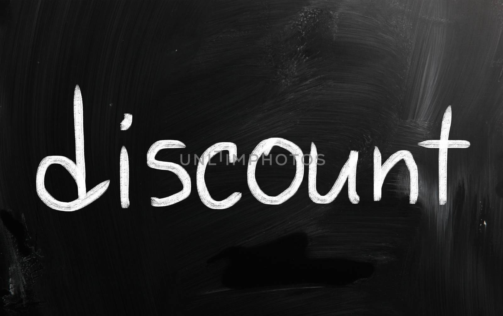 marketing concept handwritten with chalk on a blackboard