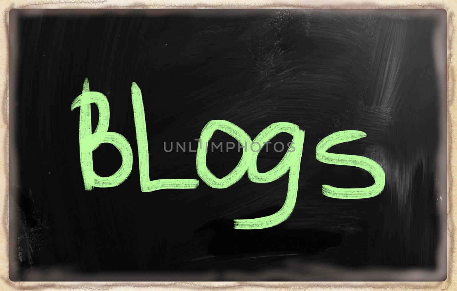 marketing concept handwritten with chalk on a blackboard