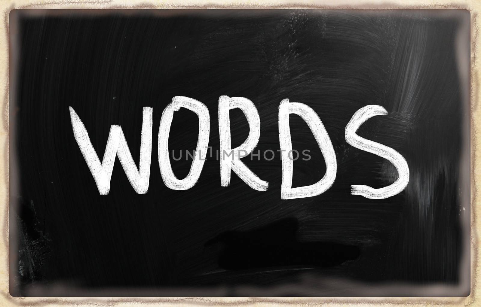 marketing concept handwritten with chalk on a blackboard