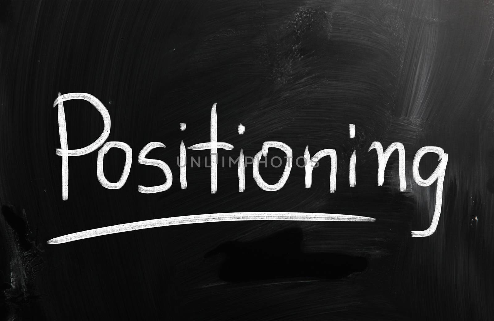 marketing concept handwritten with chalk on a blackboard