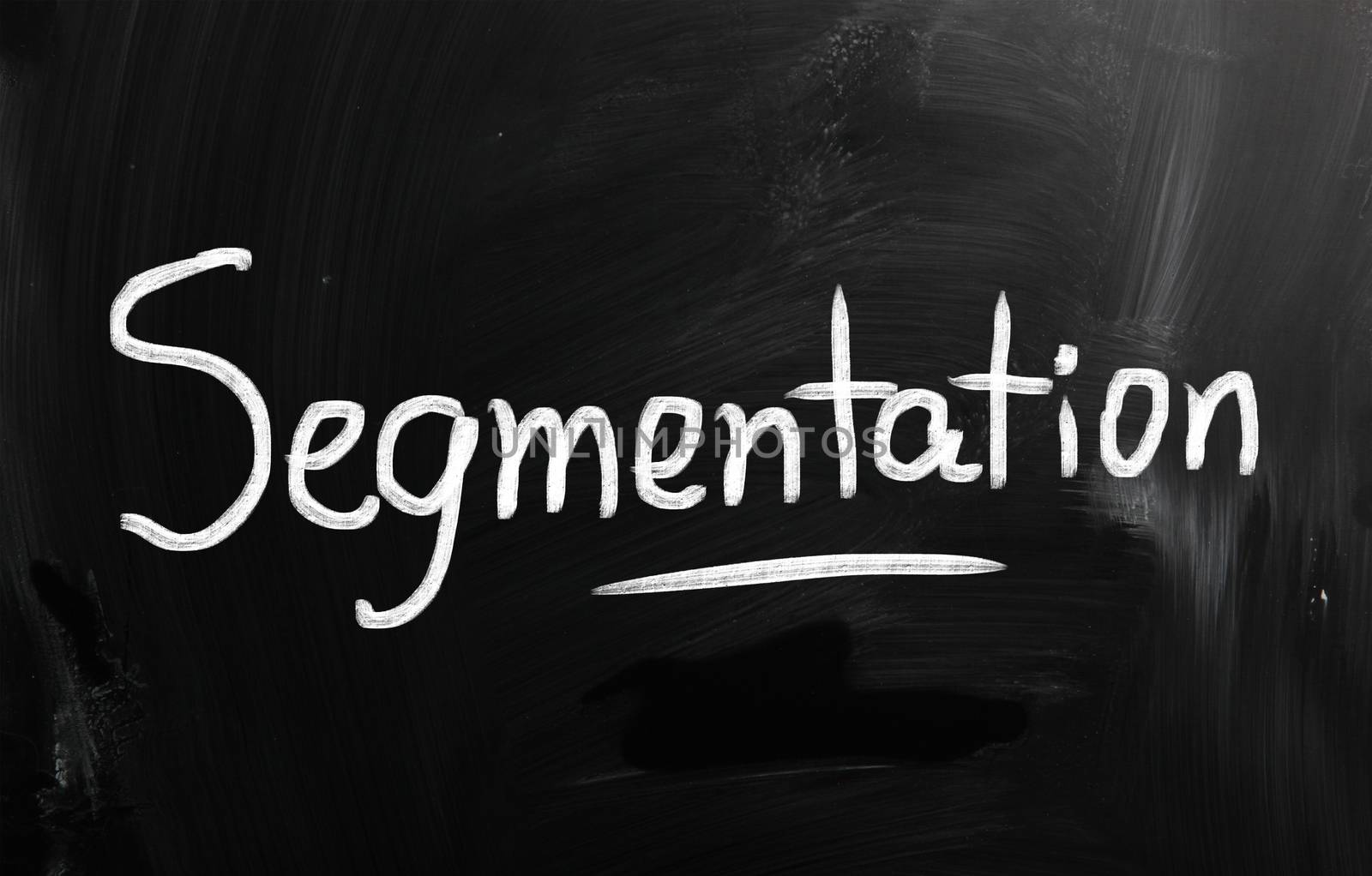 marketing concept handwritten with chalk on a blackboard