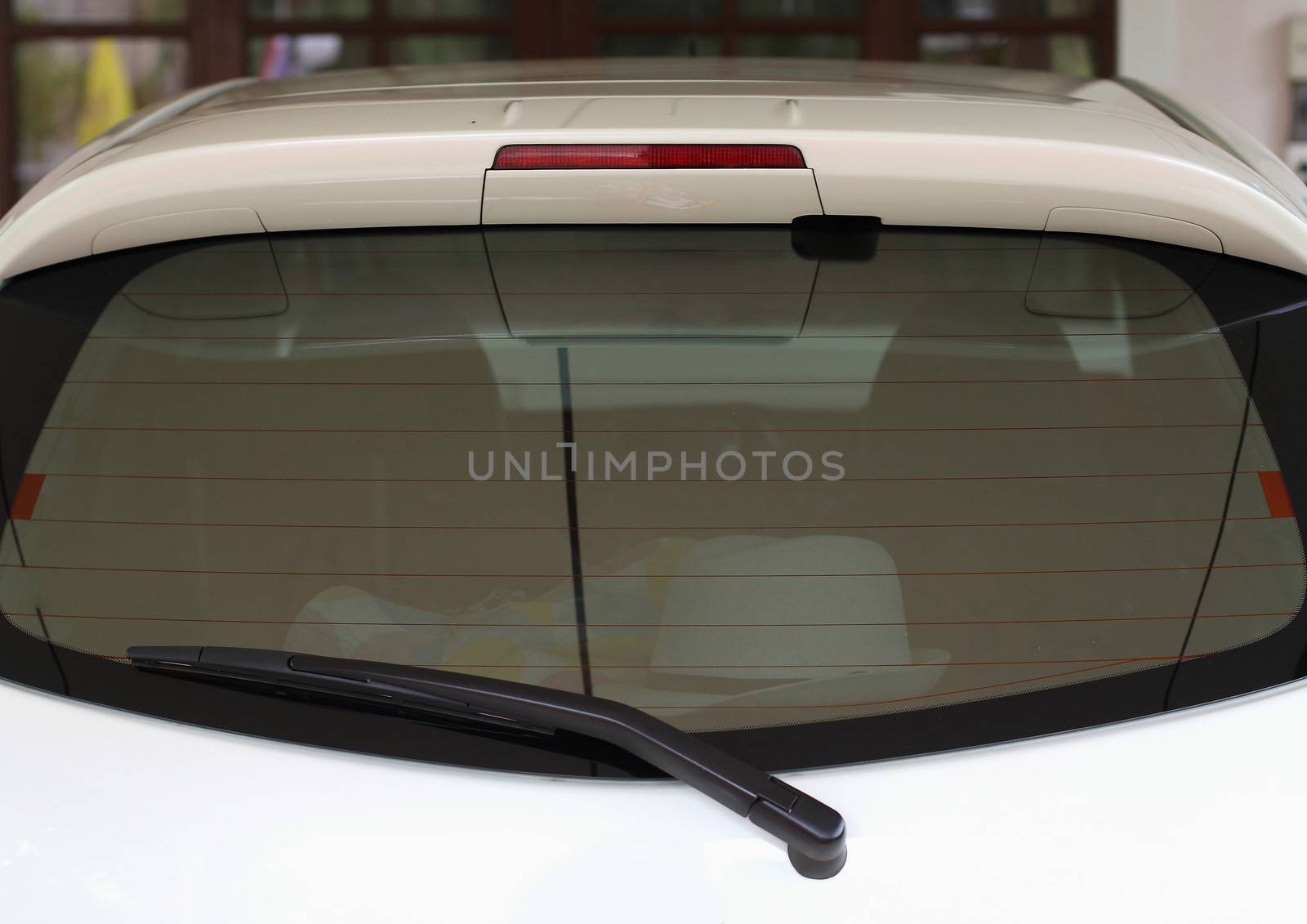 windshield wiper. Detail of windshield wiper at car show  by myrainjom01