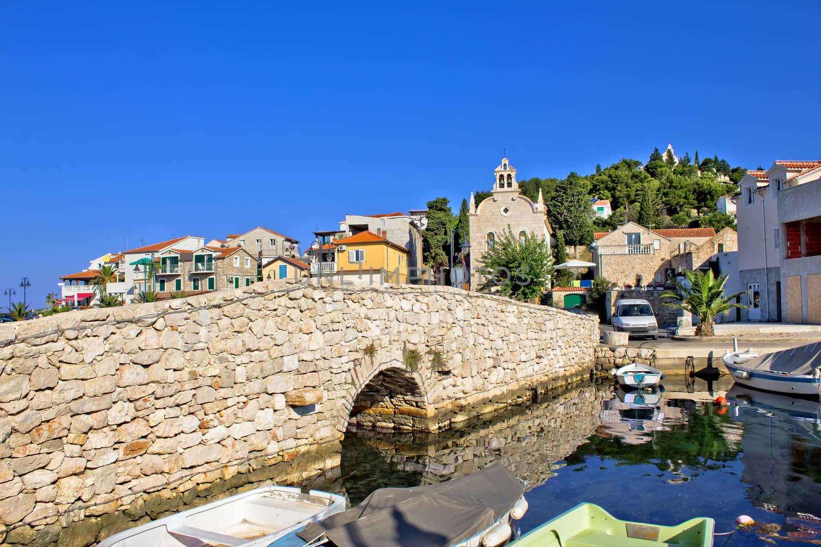 Town of Tribunj old harbor, Dalmatia, Croatia