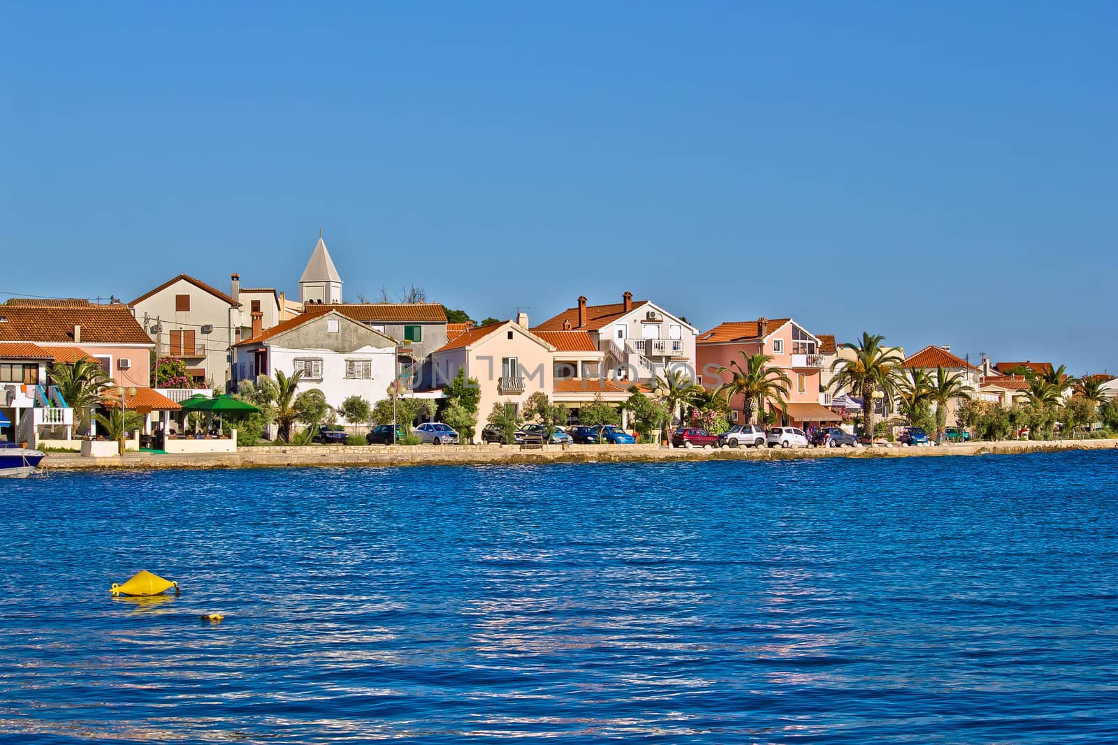 Adriatic Town of Petrcane waterfront, Dalmatia, Croatia