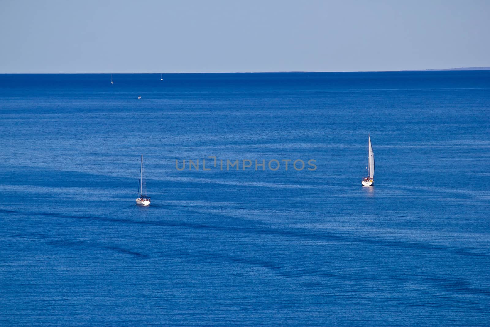 Open sea boats, sailboats and yachts, Adriatic
