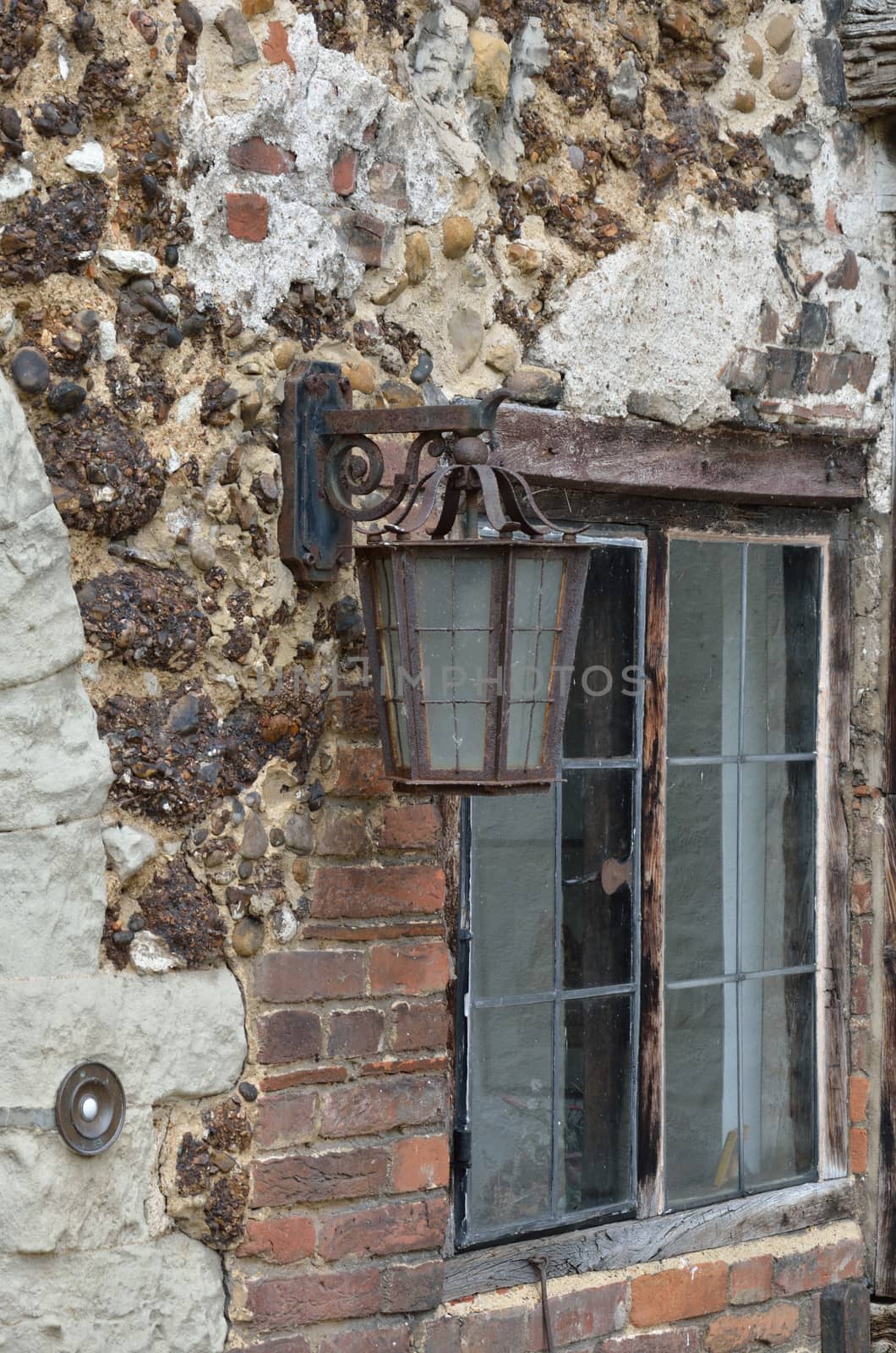 Vintage Lamp and old window