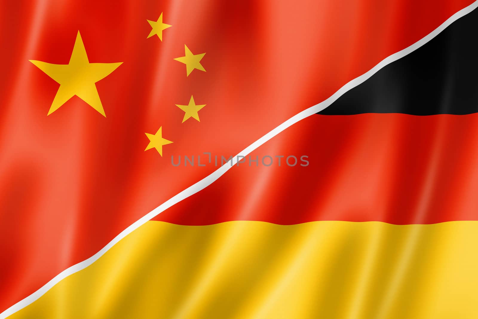 China and Germany flag by daboost