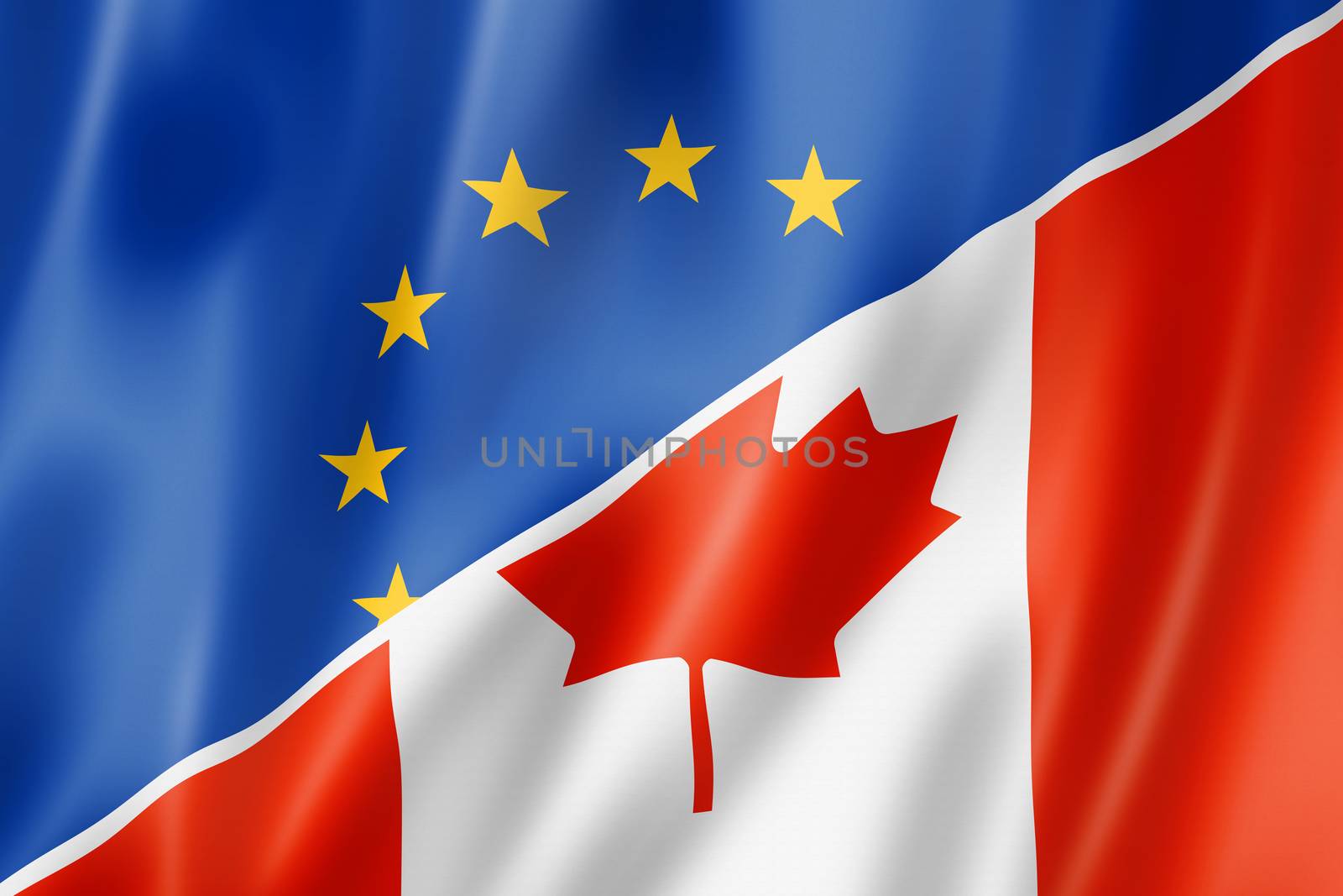 Europe and Canada flag by daboost