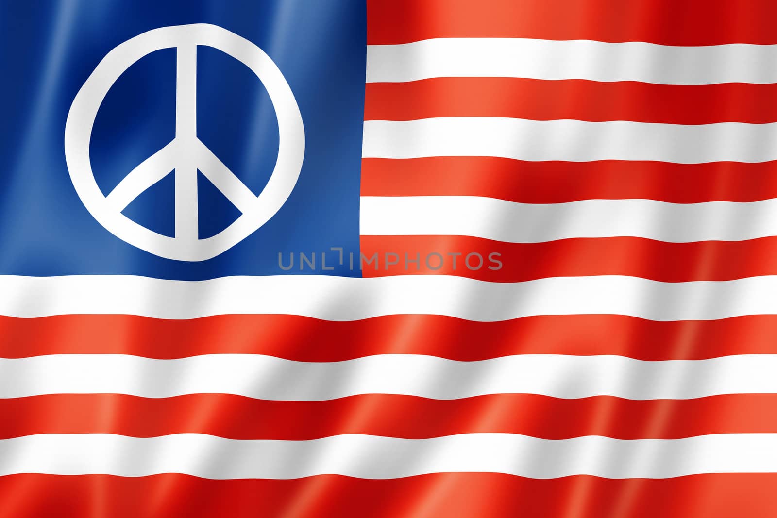 United States peace flag by daboost