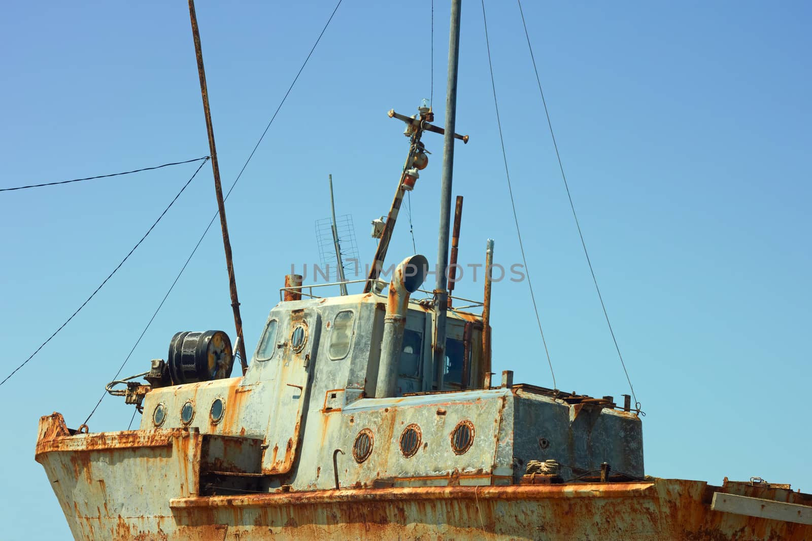 Old rusty boat by qiiip