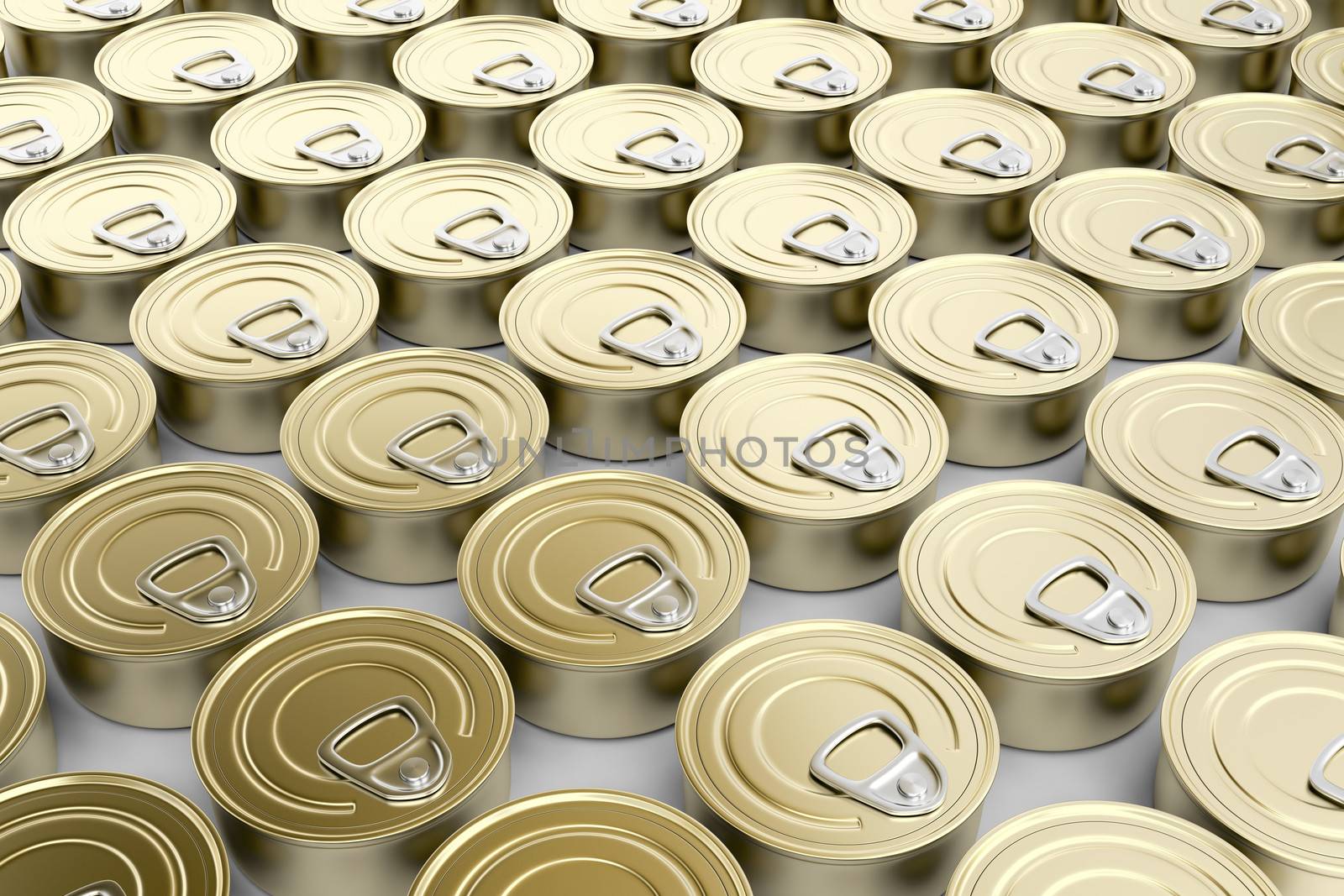 Multiple rows with tin cans